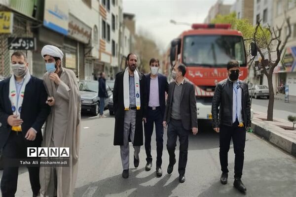 راهپیمایی مهدی یاوران در شهرستان قدس