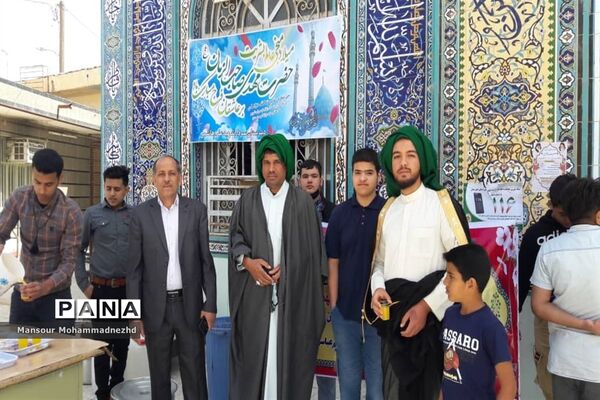 شرکت مهدی یاوران مدارس حمیدیه در مراسم نماز جمعه