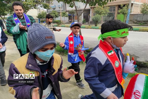 راهپیمایی مهدوی یاوران در گلوگاه