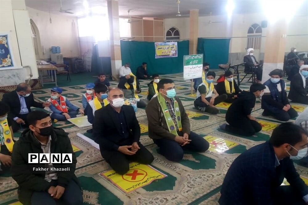 حضور مهدی یاوران در نمازجمعه هندیجان