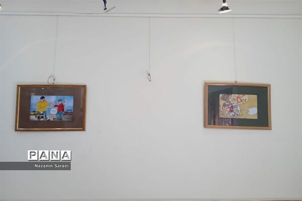 نمایشگاه نقاشی مبارزه با اعتیاد در اسلامشهر