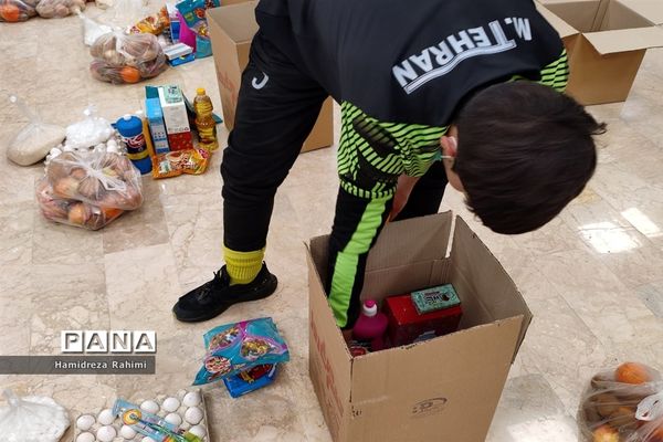تهیه و توزیع ۱۱۰ بسته معیشتی در منطقه ۱۵