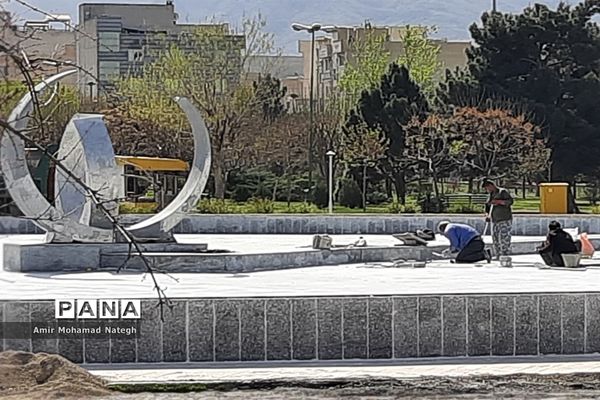 برپایی ایستگاه استقبال از مسافران نوروزی در منطقه ۱۵