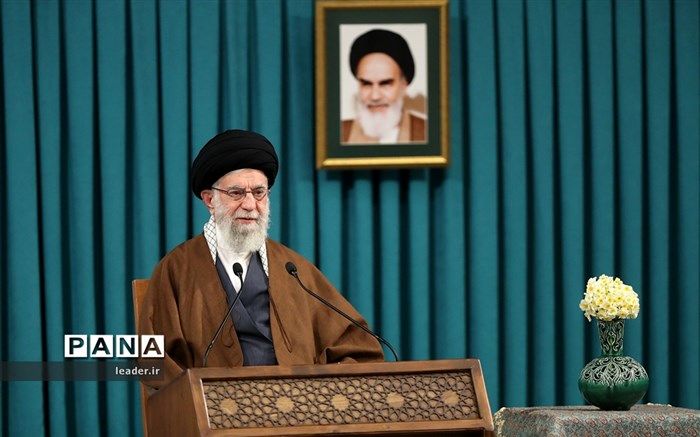 پخش زنده سخنرانی رهبر انقلاب با مردم ایران در روز اول سال