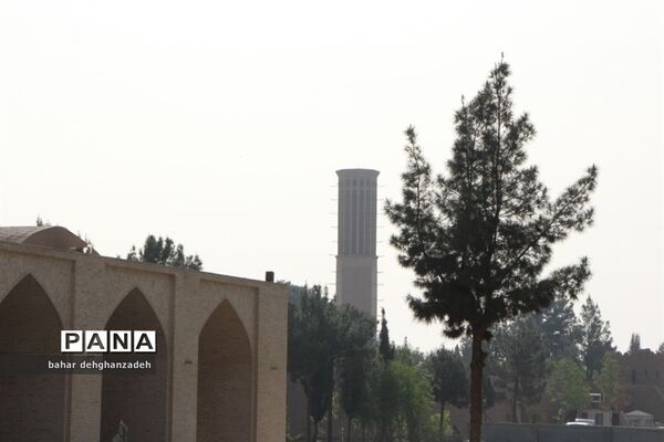 فضای زیبای باغ دولت‌آباد یزد در ایام نوروز