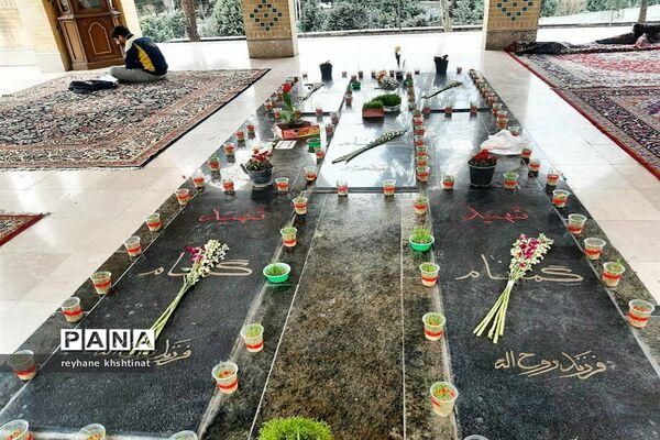 سال نو در کنار مقبره شهدای گمنام اتوبان شهید دوران تهران