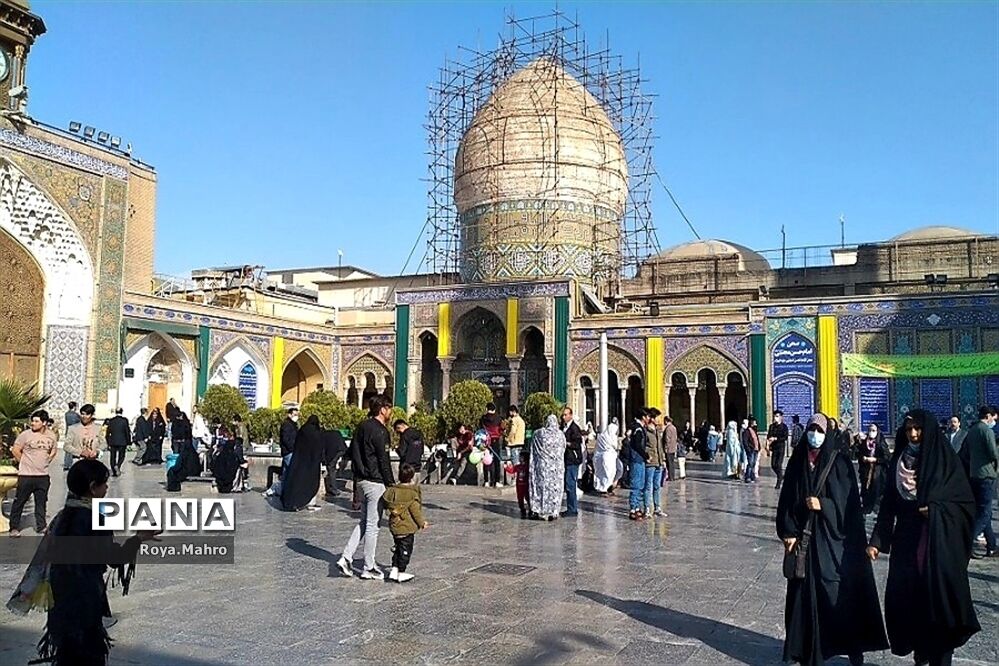 حرم شاه‌عبدالعظیم شهرری میزبان بازدیدکنندگان نوروزی