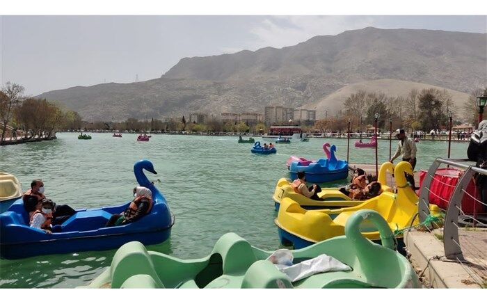 حال و هوای دریاچه کیو شهرستان خرم آباد در ایام نوروز