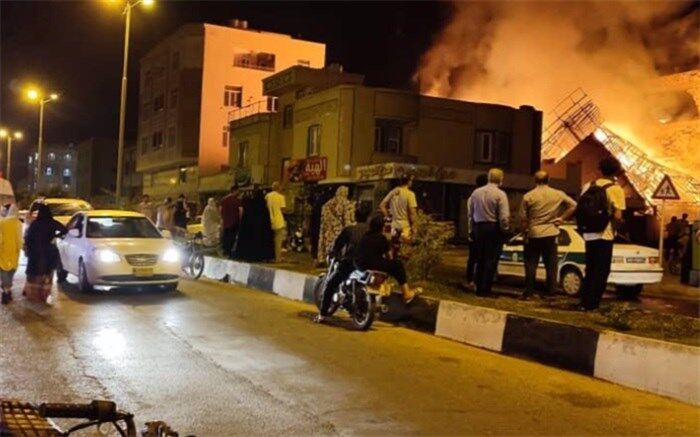 شمار مصدومین حادثه آتش سوزی قشم به هشت نفر رسید
