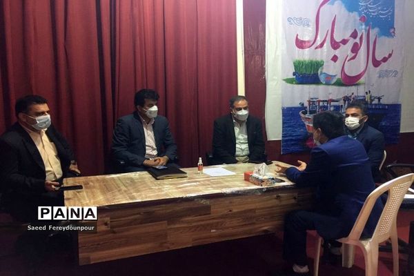 بازدید معاون اداره‌کل ارزیابی عملکرد وزارت آموزش و پرورش از ستاد اسکان شهرستان بوشهر