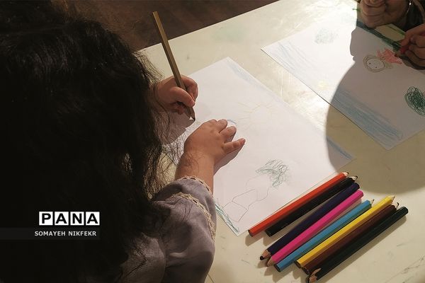 غرفه نقاشی ویژه کودکان در موزه ملی ایران، جهت آشنایی با فرهنگ و تمدن ایران