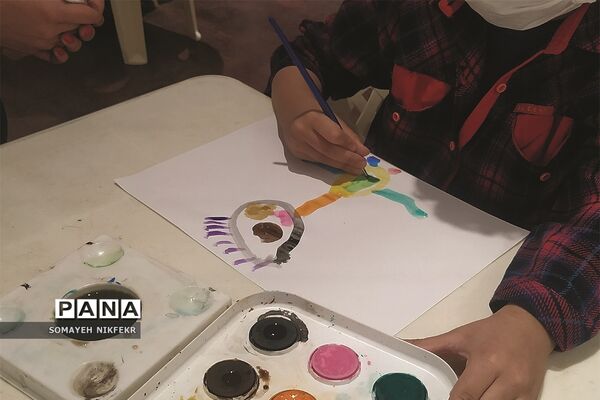 غرفه نقاشی ویژه کودکان در موزه ملی ایران، جهت آشنایی با فرهنگ و تمدن ایران