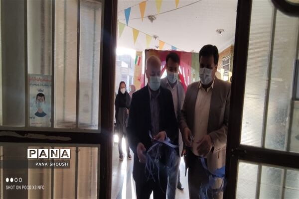 نواختن زنگ نمادین بازگشایی حضوری مدارس در شوش