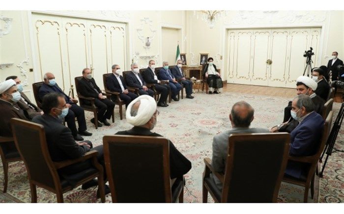دیدار جمعی از مسئولان و مقامات کشور با رئیس‌جمهوری