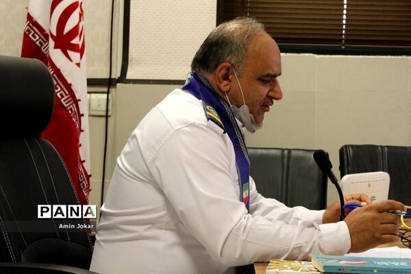 جلسه ویدئو کنفرانس مسئولان سازمان دانش‌آموزی استان فارس