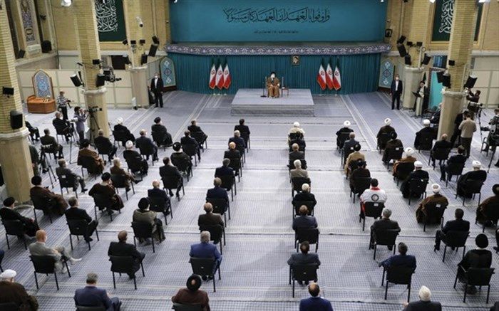 مسئولان نظام با رهبر انقلاب دیدار کردند