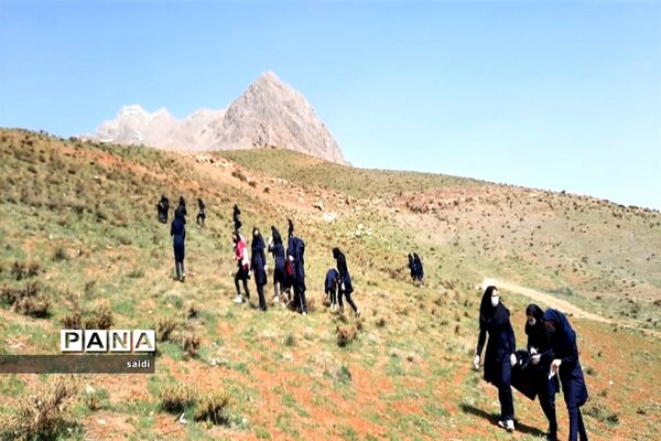 جمع‌آوری زباله‌های به جا مانده در طبیعت