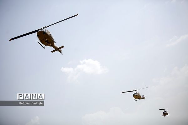 تمرین رژه بالگردی هوانیروز ارتش