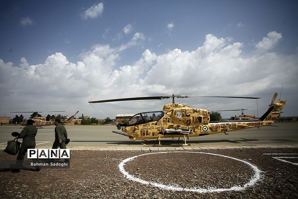 تمرین رژه بالگردی هوانیروز ارتش