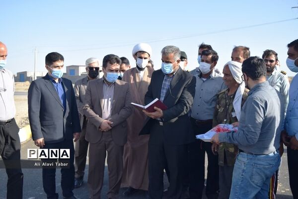 افتتاح آسفالت روستایی  قلعه سوخته شهرستان بوشهر