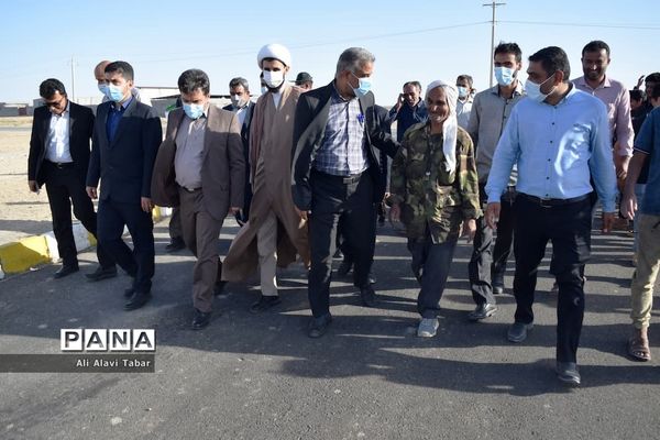 افتتاح آسفالت روستایی  قلعه سوخته شهرستان بوشهر