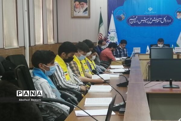 ترتیل‌خوانی نمایندگان مجلس دانش‌آموزی استان  قم