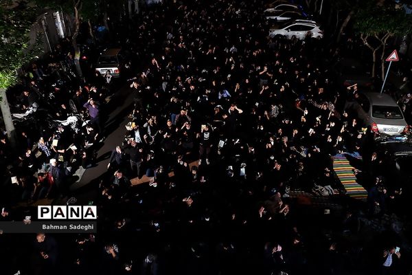 مراسم احیا شب بیست و یکم - خیابان ری