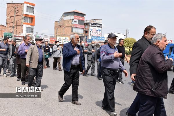 مراسم دسته‌روی دانش‌آموزان بهنمیری