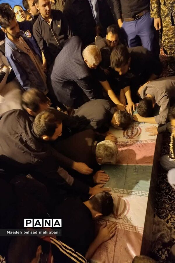 تشیع پیکر پنج شهید گمنام در شهرستان قرچک