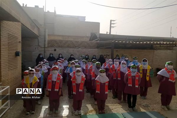 پویش دختران حاج قاسم در مدرسه غیر دولتی دخترانه ثنا بندر امام خمینی (ره)