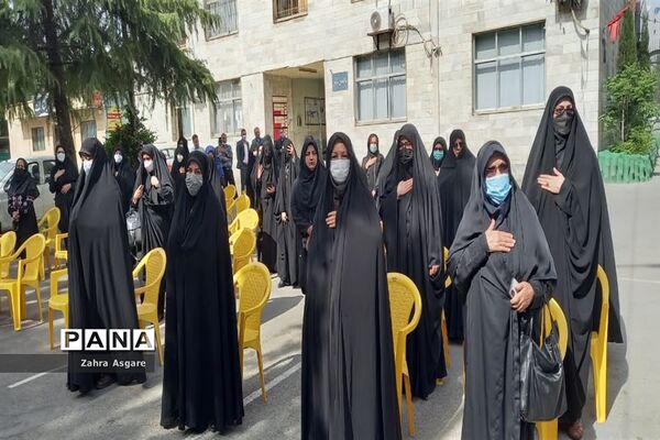 تشییع پیکر شهید گمنام در آموزش و پرورش و مدارس شهرستان ملارد