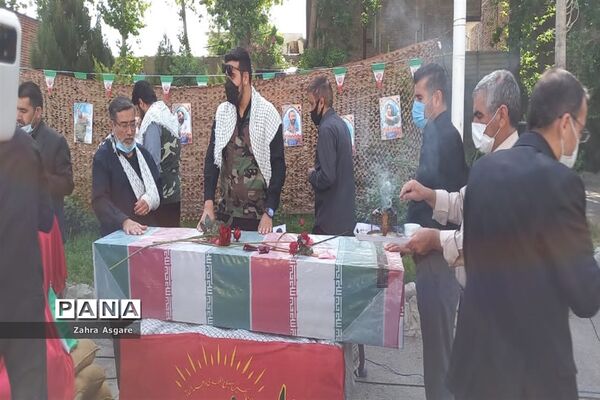تشییع پیکر شهید گمنام در آموزش و پرورش و مدارس شهرستان ملارد