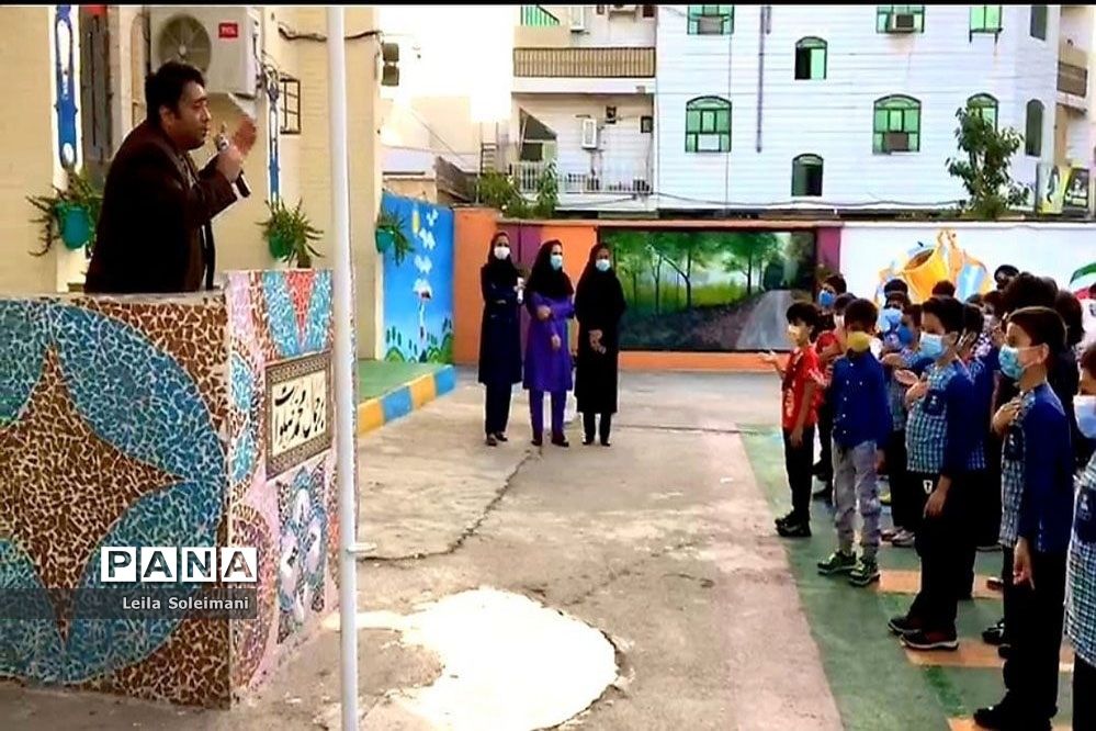 مراسم شهادت مولای متقیان حضرت علی (ع) در دبستان پسرانه شهید باهنربوشهر