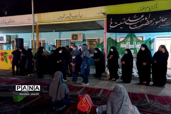 برپایی آیین احیای شب قدر در دبیرستان هیأت امنایی پاینده اهواز