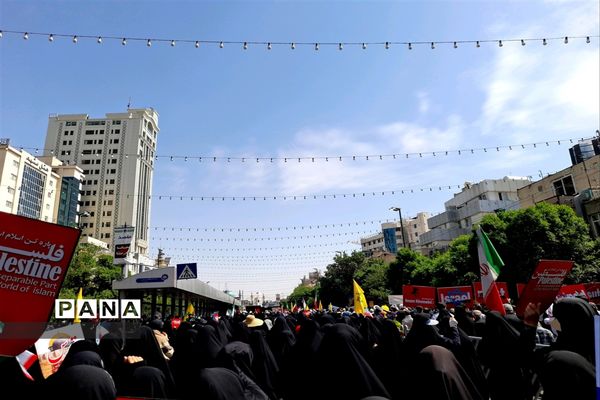 حضور پرشور مردم مشهد در راهپیمایی روز قدس