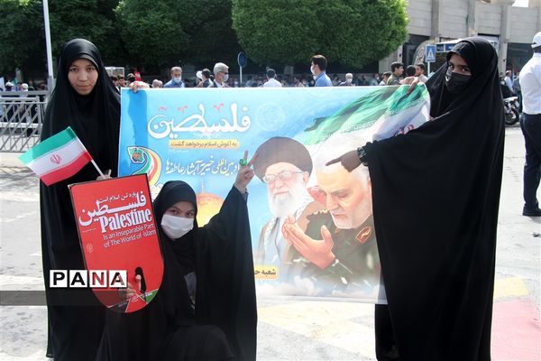 حضور پرشور مردم مشهد در راهپیمایی روز قدس