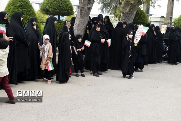 بانگ استکبارستیزی مردم در خیابان‌های بهنمیر پیچید