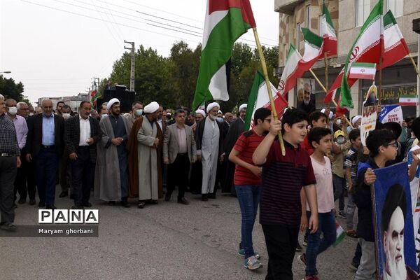 بانگ استکبارستیزی مردم در خیابان‌های بهنمیر پیچید