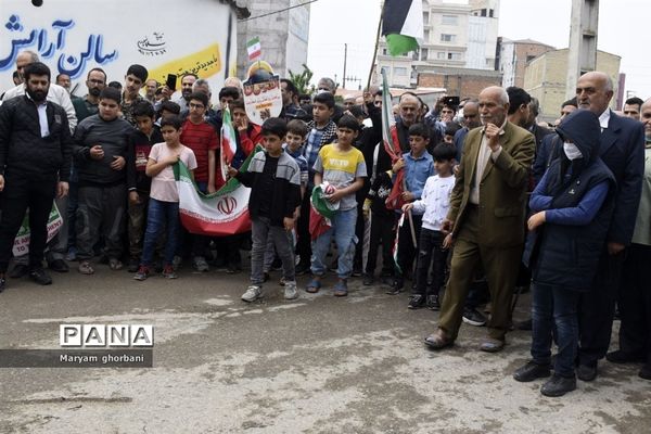 بانگ استکبارستیزی مردم در خیابان‌های بهنمیر پیچید
