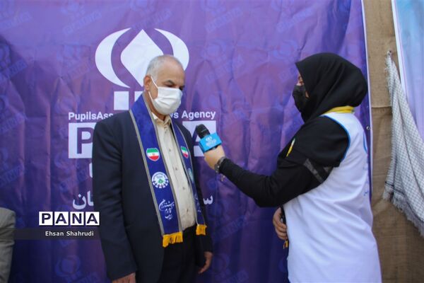 غرفه سازمان دانش‌آموزی سیستان و بلوچستان در راهپیمایی روز قدس