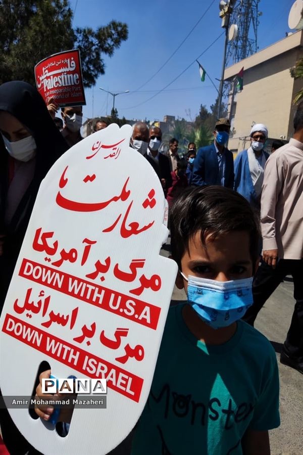 شور و اشتیاق حضور دانش‌آموزان زاهدانی در راهپیمایی روز قدس