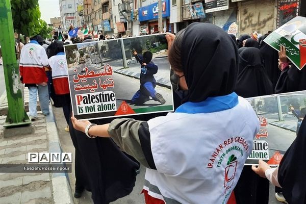 حضور پرشور نسل انقلابی مردم بهارستان‌دو در راهپیمایی روز قدس