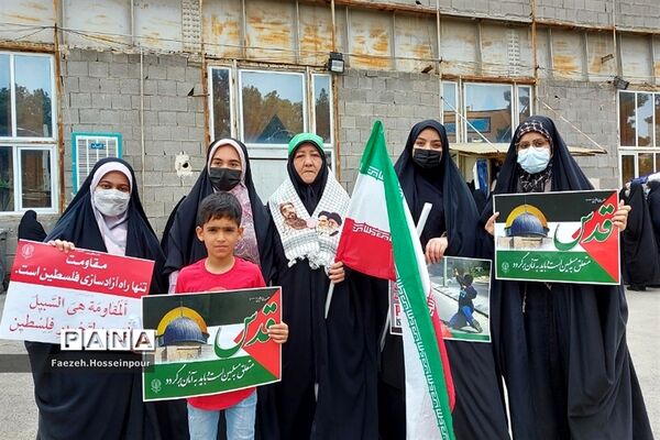 حضور پرشور نسل انقلابی مردم بهارستان‌دو در راهپیمایی روز قدس