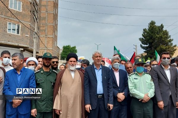 حضور پرشور نسل انقلابی مردم بهارستان‌دو در راهپیمایی روز قدس