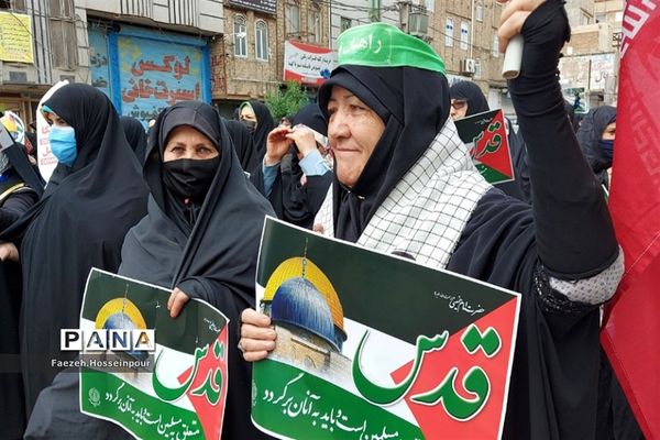 حضور پرشور نسل انقلابی مردم بهارستان‌دو در راهپیمایی روز قدس