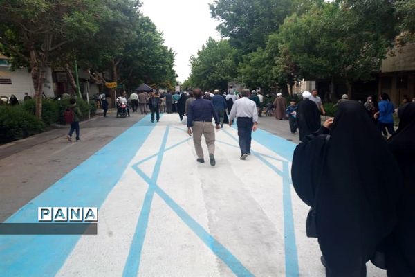 حضور دانش‌آموزان شاهین شهری در روز قدس