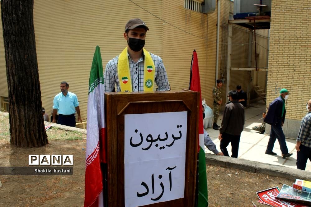 شرکت تشکل‌های دانش‌آموزی کهگیلویه و بویراحمددر تربیون آزاد روز  قدس