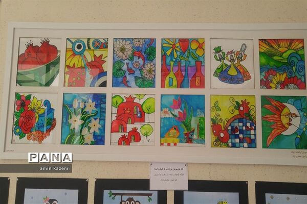 نمایشگاه دست‌آوردهای دانش‌آموزان هنرستان شهید کاویان داراب در هفته مشاغل