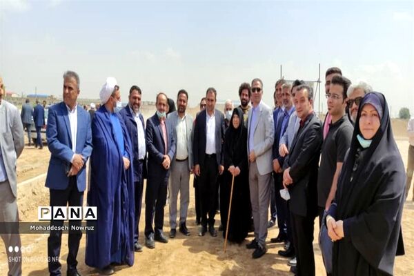 کلنگ‌زنی ساخت مدرسه جدید در نصیرشهر