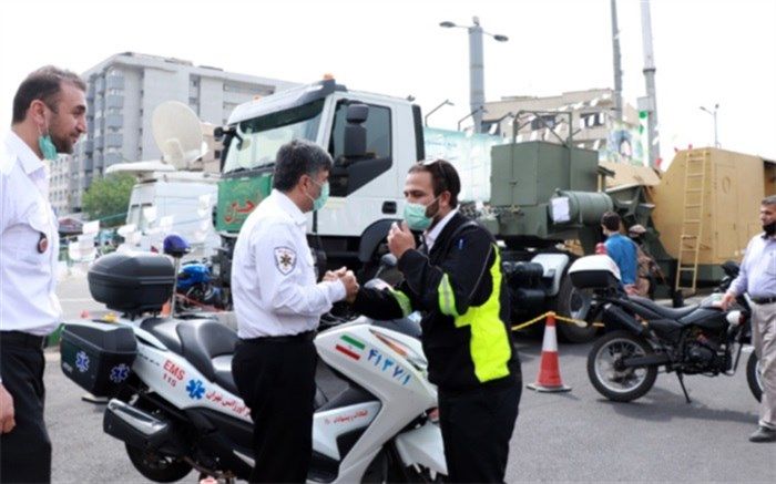 حضور رئیس اورژانس تهران در راهپیمایی روز قدس